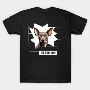 Funny Hairless Terrier Dog Owner Humor T-Shirt